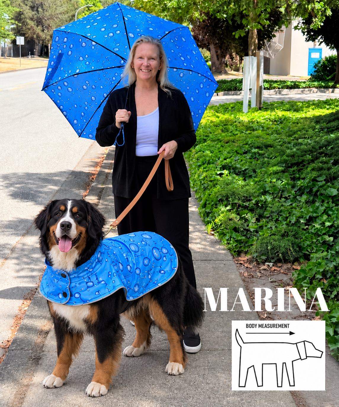 Matching Rain Umbrella & Dog Rain Jacket Set | You & Your Pup