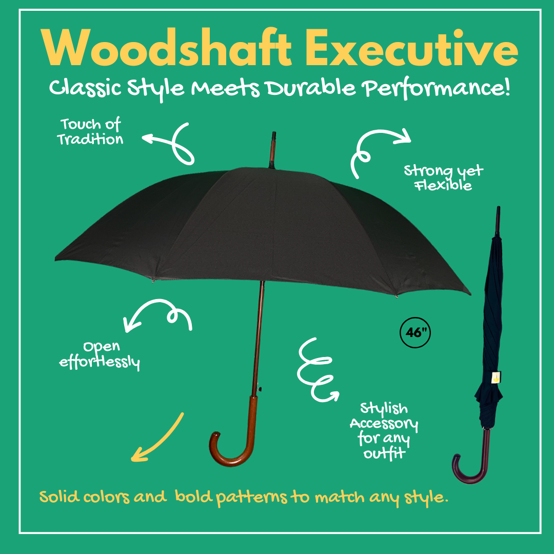 Vancouver Executive Woodshaft Umbrella