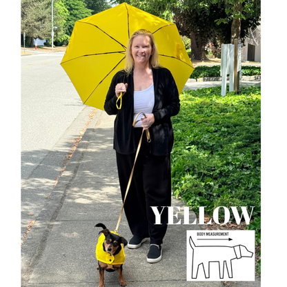 Matching Rain Umbrella & Dog Rain Jacket Set | You & Your Pup