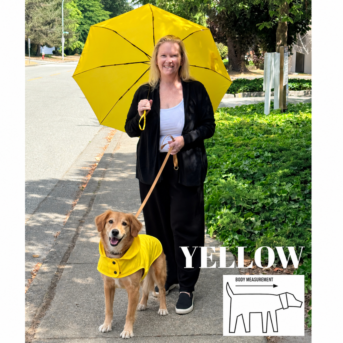Matching Rain Umbrella & Dog Rain Jacket Set | You & Your Pup